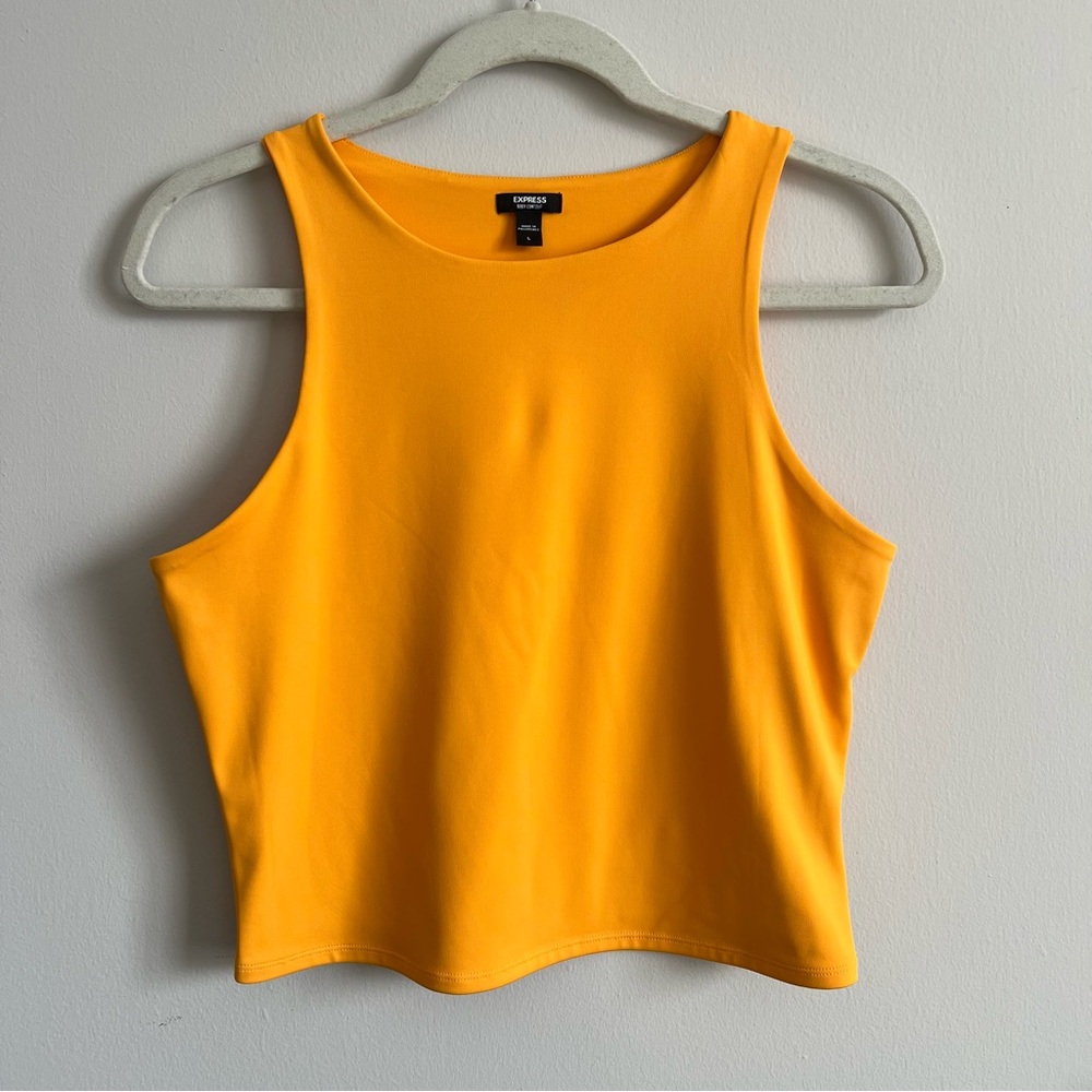 🧡 Never Worn - Express Body Contour High Neck Cropped Tank - Large